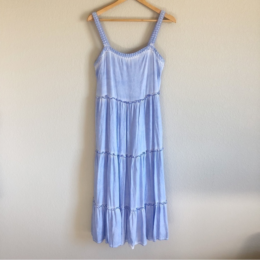 Anthropologie Saturday Sunday NELL Lavender Sleeveless Tiered Ruffle Mid… - Picture 2 of 11